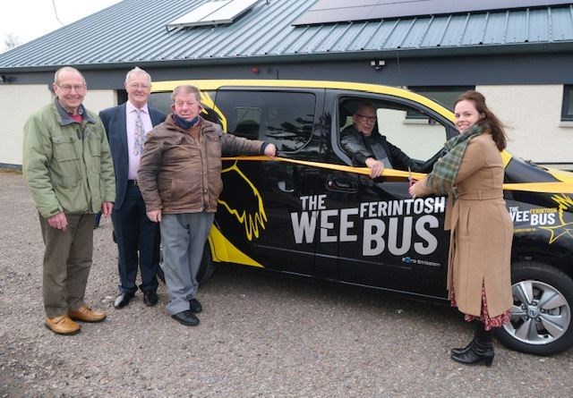 The earlier launch of The Wee Ferintosh Bus.