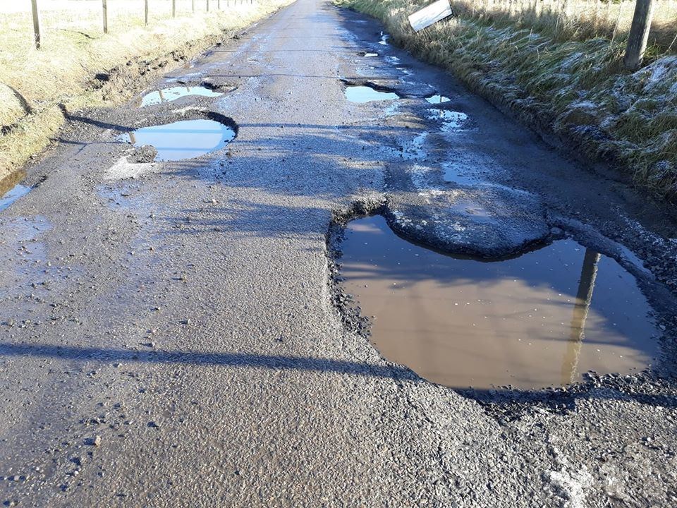 The Scotsburn potholes in Easter Ross have gone viral.