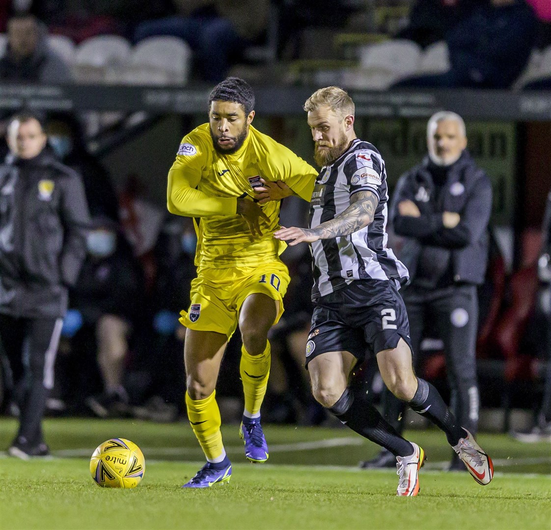 Dominic Samuel was given a rare Premiership start by Ross County boss Malky Mackay in Wednesday evening’s draw at St Mirren. Picture: Ken Macpherson