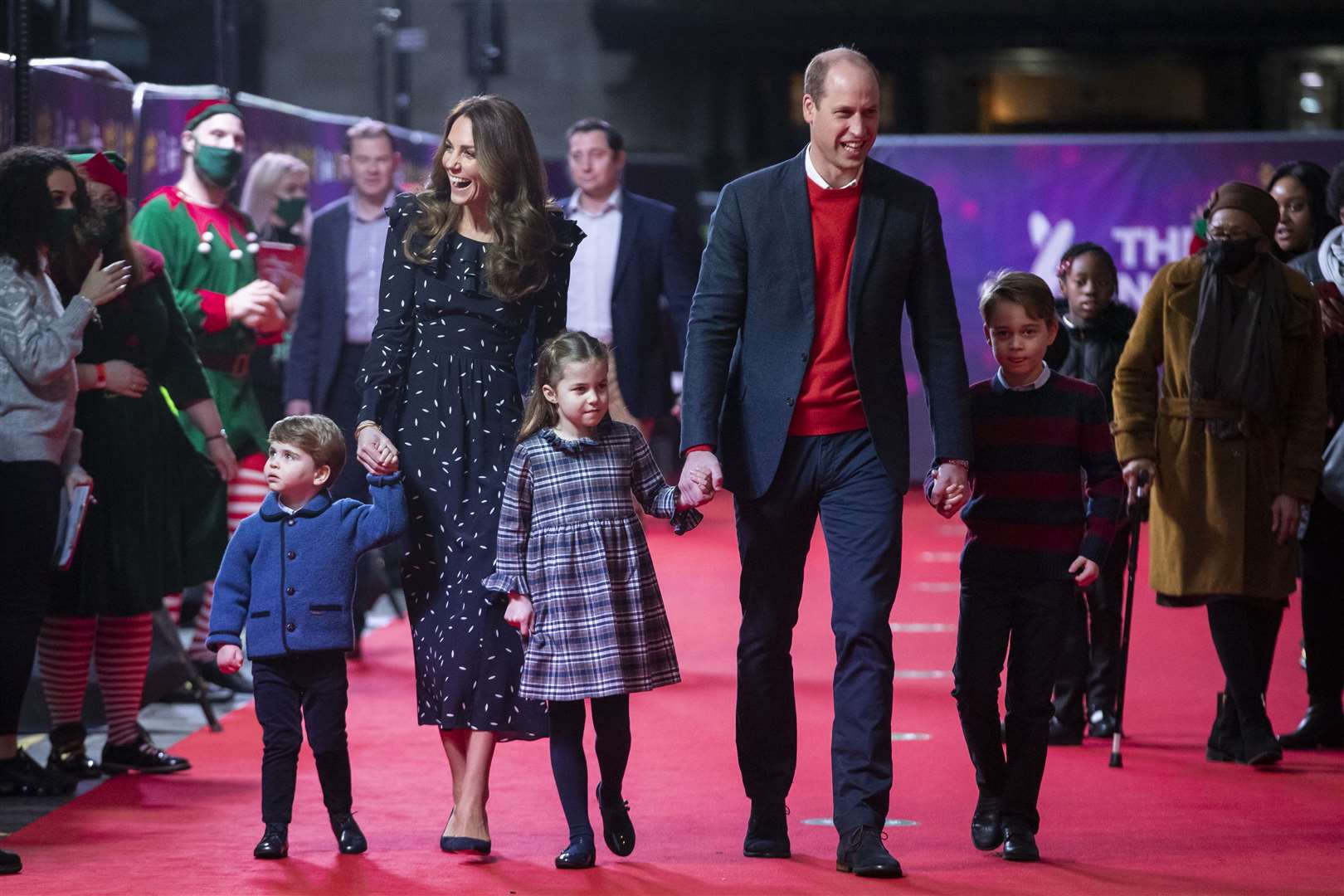 The family trip to see a Christmas pantomime (Aaron Chown/PA)