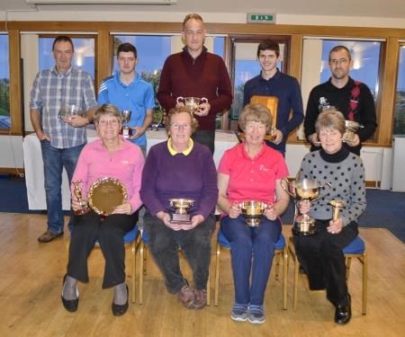 Some of the prizewinners at Alness Golf Club for the 2015 season