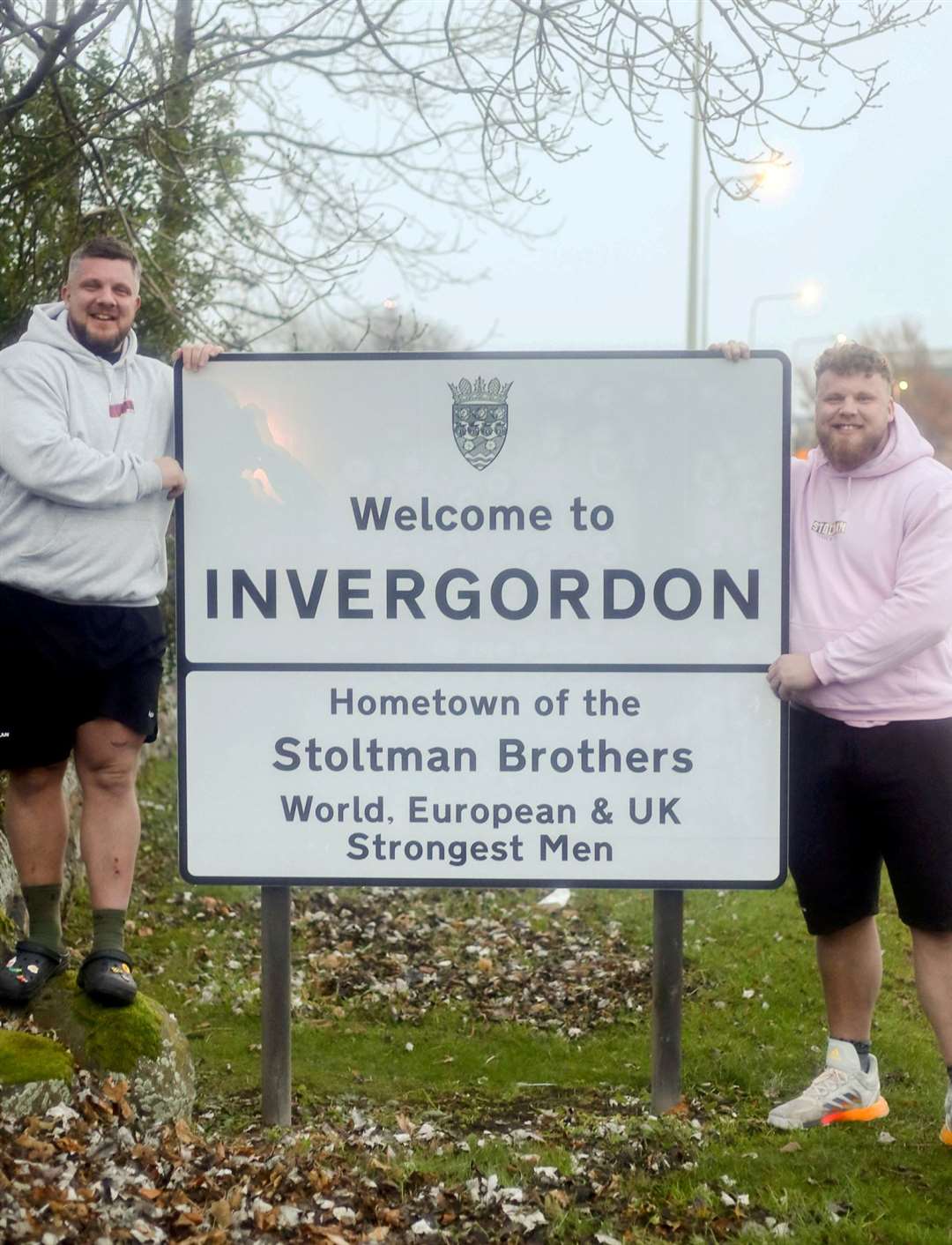 Strongman brothers Tom and Luke Stoltman helped put their hometown on the map and plans are now underway to celebrate their big hits.  Photo: James Mackenzie