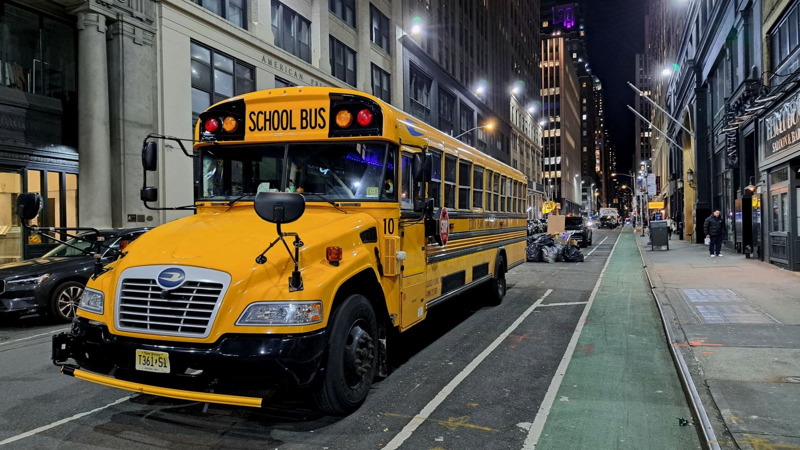 New York school bus by Duncan Meecham.