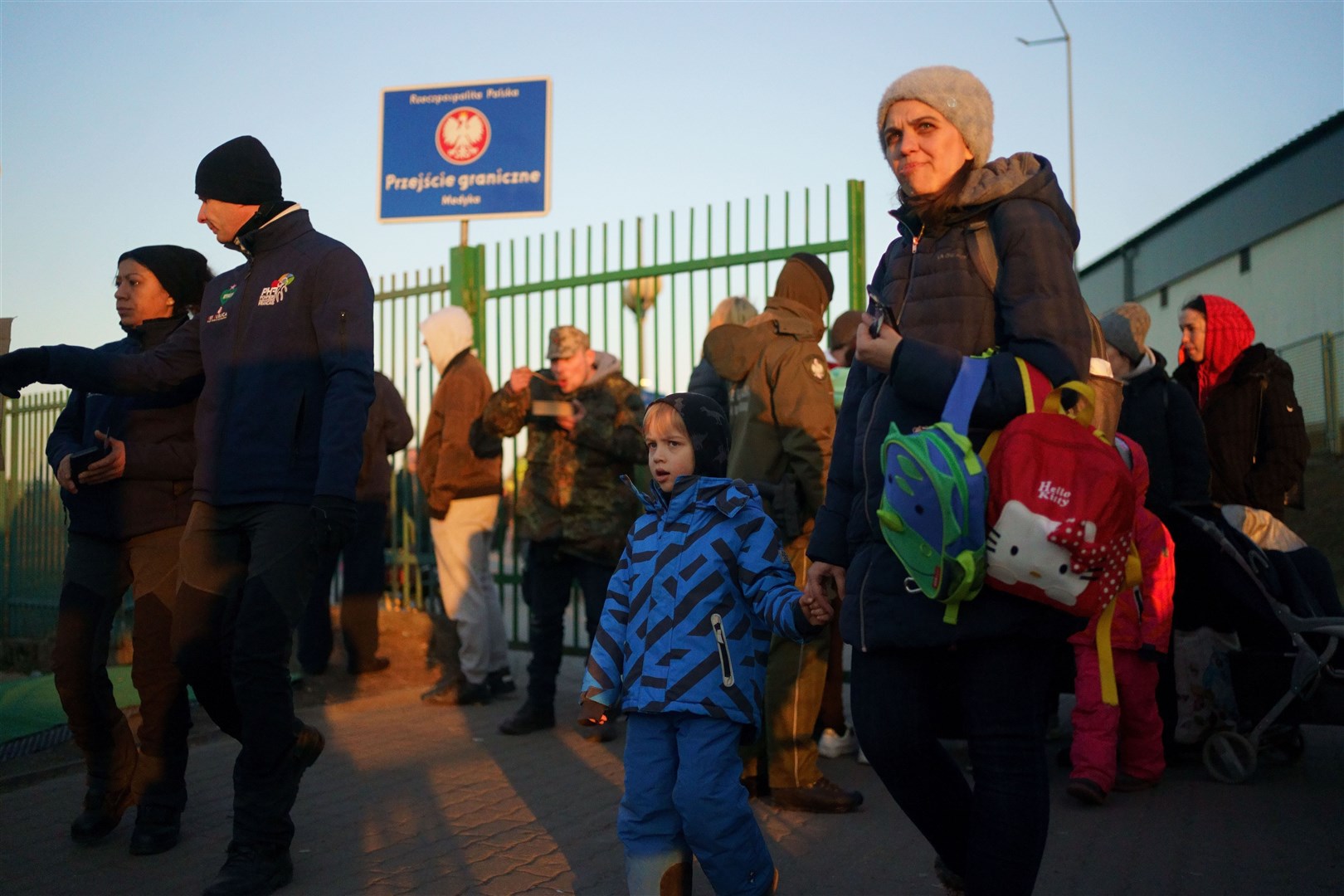 Friday marked 100 days since Ukraine was invaded by Russia, prompting millions to flee the country (Victoria Jones/PA)