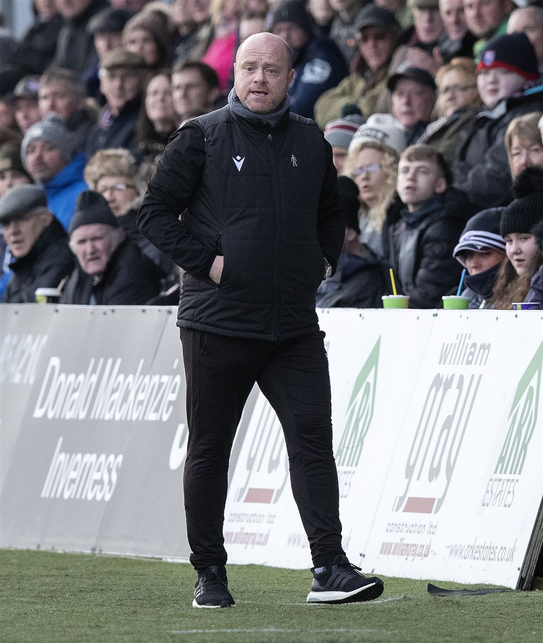Picture - Ken Macpherson, Inverness. Ross County(1) v Celtic(4). 01.12.19. Ross County co-manager Steve Ferguson.