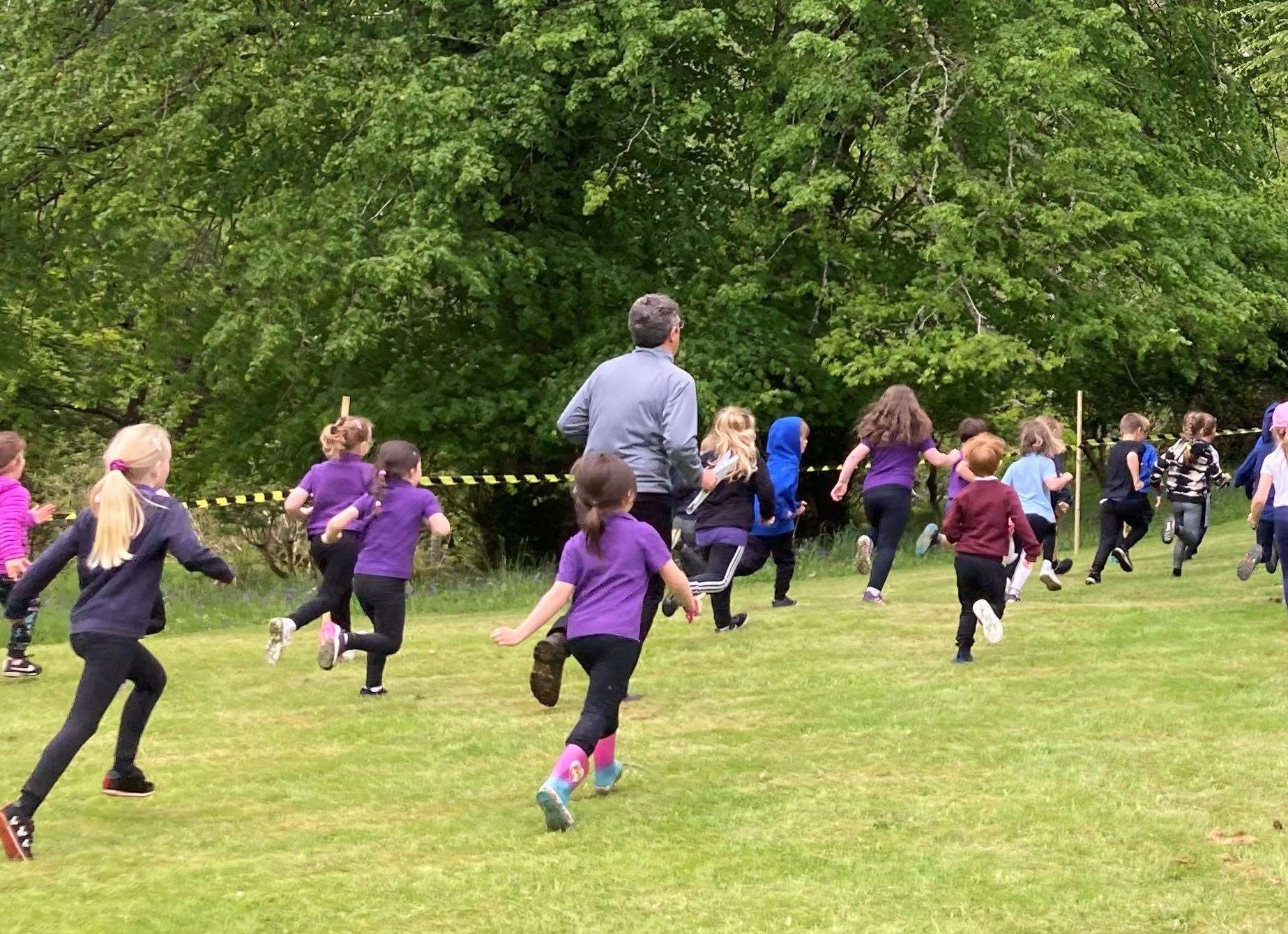 Energy abounded at the first event of its kind since 2019 as schools flocked to Flowerdale for the cross country event.