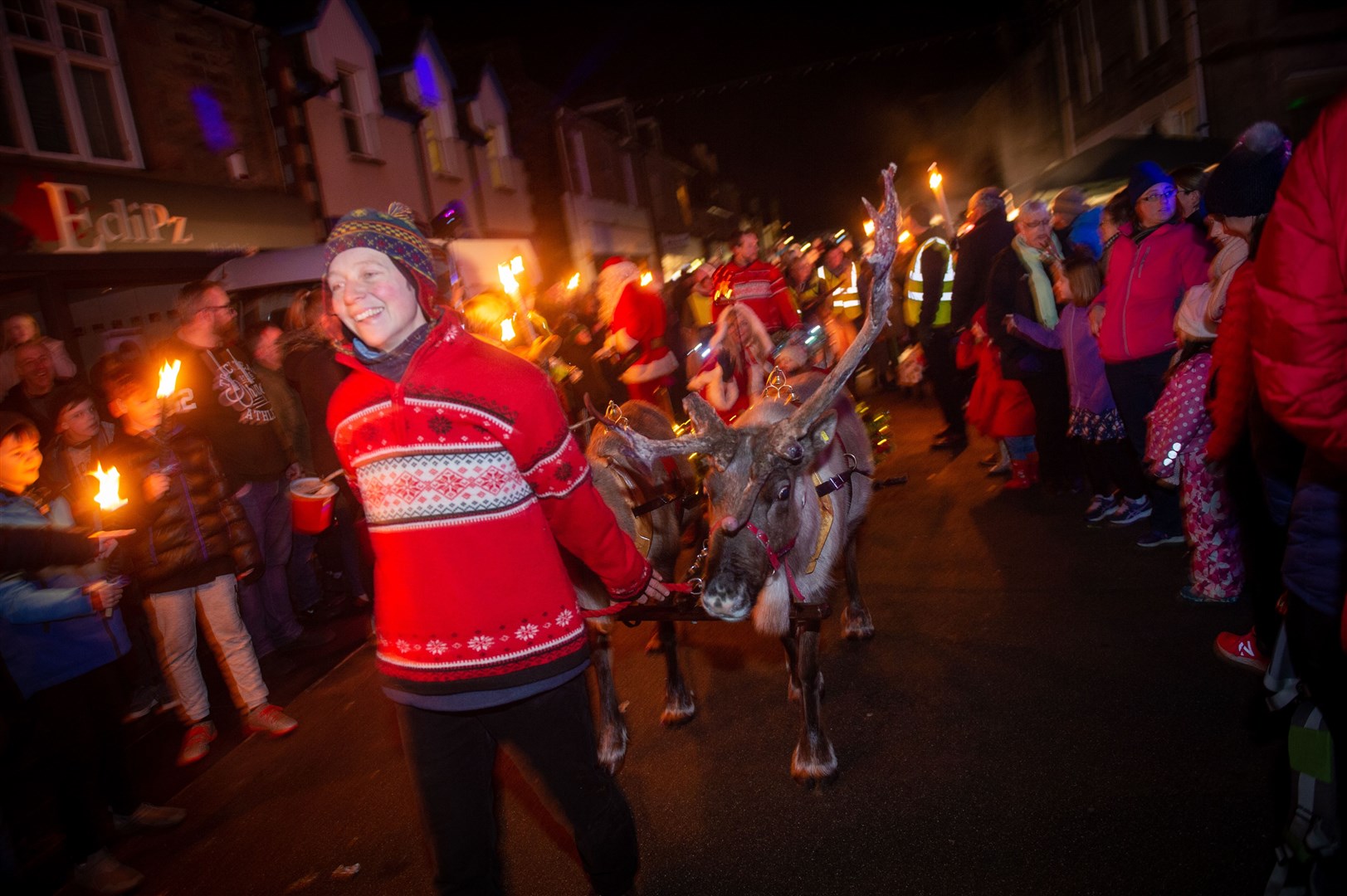 Dingwall Christmas Lights switch on. Picture: Callum Mackay.