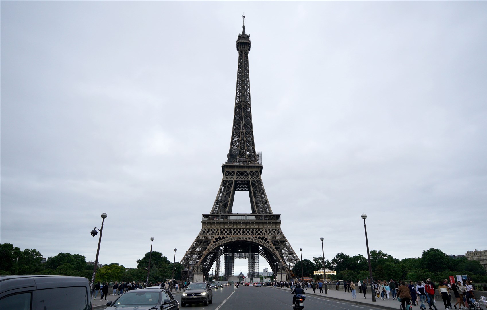 The attack took place near the Eiffel Tower (Peter Byrne/PA(