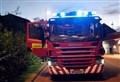 Outside of house in Invergordon damaged by fire