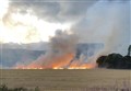 Field fire near A9 sparks call-out of fire crews