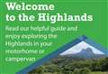 Highland Council produces booklet for increased numbers of visitors travelling in a motorhome or campervan