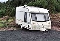 Anger a fly-tippers dump caravan near historic Highland broch