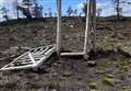 Deer gate damaged by 'mindless' vandals at Highland glen 