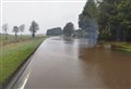 PICTURE: Image of flooded A9 released amid number of road closures in Easter Ross