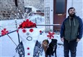 Black Isle hairy piper's snowman boosts Poppyscotland cause 