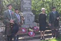 Pipers' poignant St Valery tribute is a family affair at Easter Ross memorial