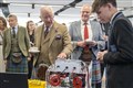 King meets next generation of engineers during visit to industry hub