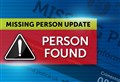 Missing man found, Highland police confirm