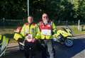 Blood Bikers extend hand of friendship as Highland duo make epic journey