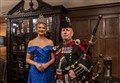 Miss Scotland leads the toast at seven-course dinner at luxury Highland hotel