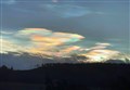 Rare nacreous clouds spotted over Highlands