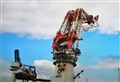 WATCH: Video captures collapse of giant crane destined for the Cromarty Firth