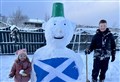 FLASHBACK: Fortrose snowman's a bit of all white on the Black Isle!