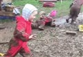 WATCH: Mudslide magic for Dingwall kids as clip goes viral 