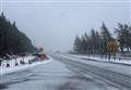Motorists are being warned of treacherous near whiteout conditions on the A9