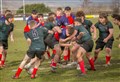 Canadian school play at rugby tournament in Invergordon
