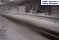 Snow causes motoring delays across the Highlands