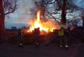 Blaze near Balintore Fire Station