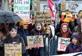 WATCH: Dozens of protestors take part in city centre Valentine's Day climate strike