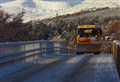 Drifting snow in Wester Ross monitored by Highland Council crews 