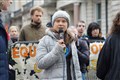 Greta Thunberg joins climate protest outside JP Morgan