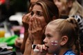 Nervous fans cheer on England in World Cup quarter-finals