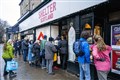 Bargain hunters flock to Edinburgh charity shop’s ‘legendary’ January sale