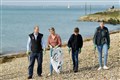 Earl and Countess of Wessex take children litter picking on beach