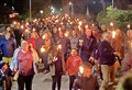 PICTURES: Town's torch-lit procession and community bonfire goes off with a bang