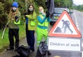 Children at Work: clearing litter menace from Ross-shire lay-bys