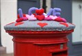 PICTURES: Dingwall yarn-bomber strikes again with Valentine's Day themed knits