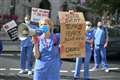 ‘Stop clapping, start paying’: NHS workers demand better wages
