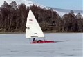 WATCH: Daredevils have great fun sailing over frozen Highland loch