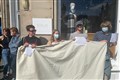 Activists gather with ‘blank canvas’ to protest against anti-monarchy arrests