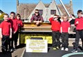 WATCH: Sun shines in Highland village as Piano James resumes his 1400-mile trek
