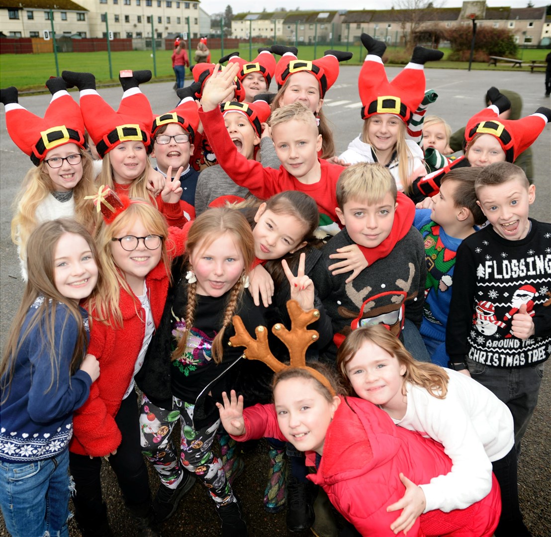 South Lodge Primary Christmas jumper day..Christmas jumper day caused a lot of excitement..Picture: James MacKenzie..