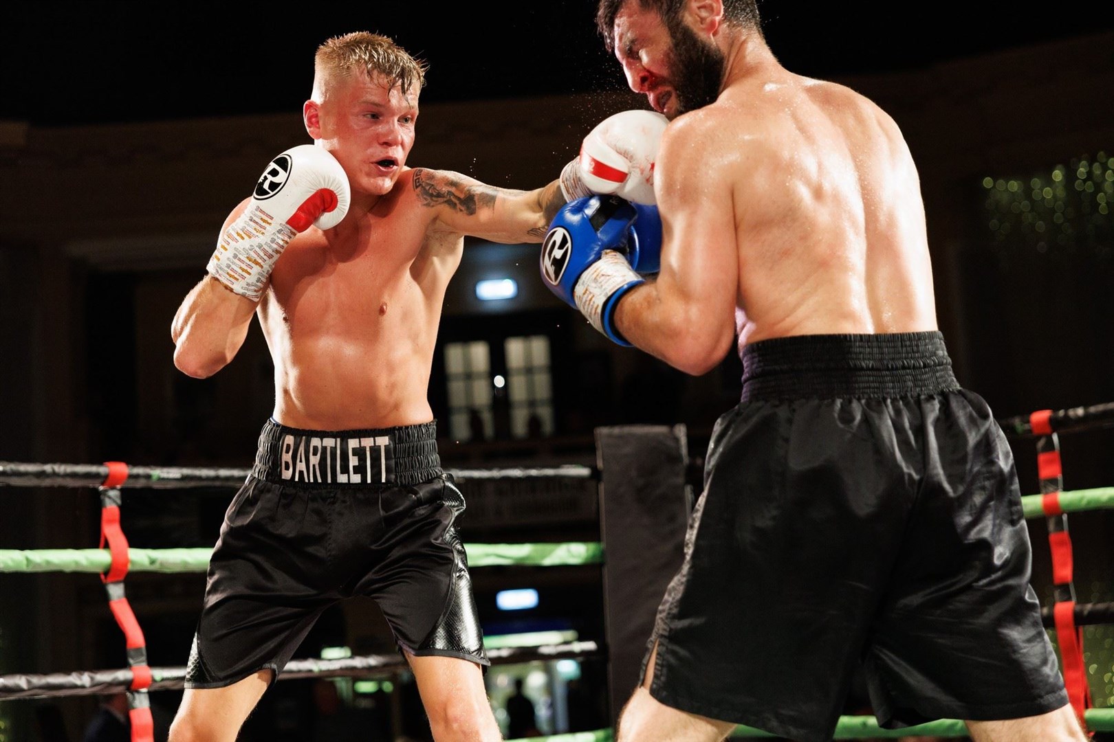 Highland Boxing Academy's Ben Bartlett defeated Russian boxer Vasif Mamedov to move on to 7-0 as a professional. Picture: Stephen Dobson