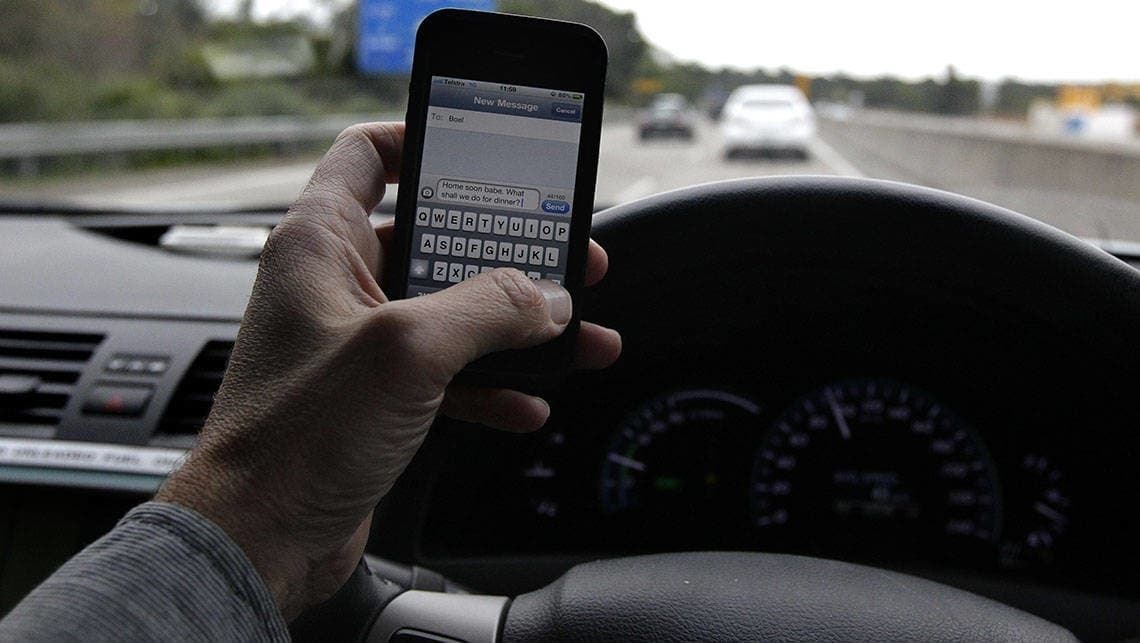 Police have been targetting motorists using mobile devices while behind the wheel.