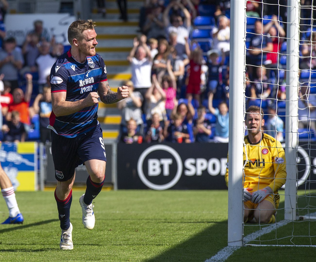 Billy Mckay has praised the camaraderie between the striking options at Ross County. Picture: Ken Macpherson