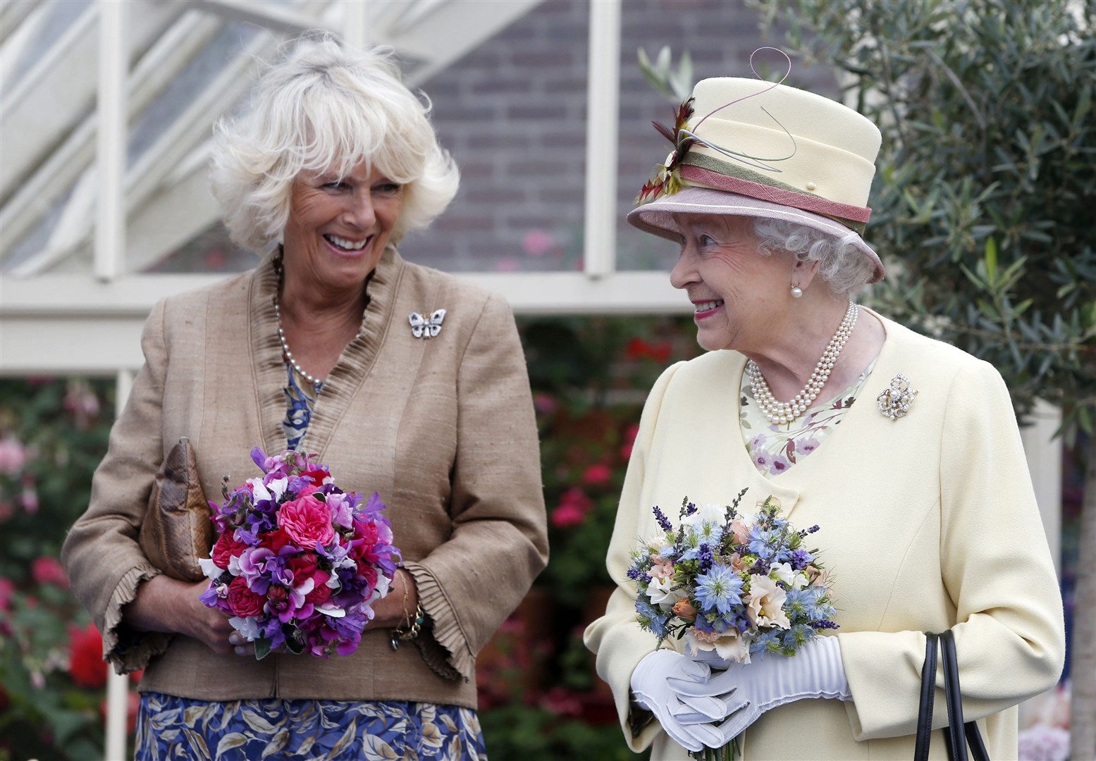 The Duchess of Cornwall and the Queen (Danny Lawson/PA)